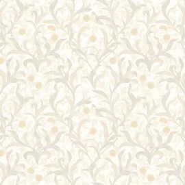 Hoopla Walls Elegance Floral Trail Stone Wallpaper - HWA1262W