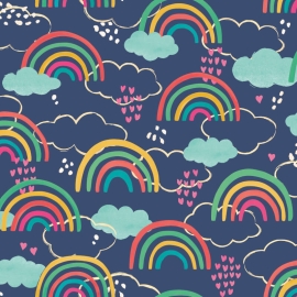 Hoopla Walls Rainbow Love Inky Mix Wallpaper - HWA1284W
