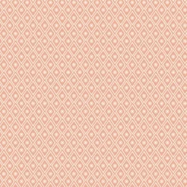 Hoopla Walls Ditsy Diamond Salmon Wallpaper - HWA1353W