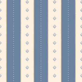 Hoopla Walls Decorative Stripe Demin Mix Wallpaper - HWA1382W