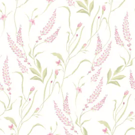 Hoopla Walls Springtime Meadow Soft Lavender Wallpaper - HWA1413W