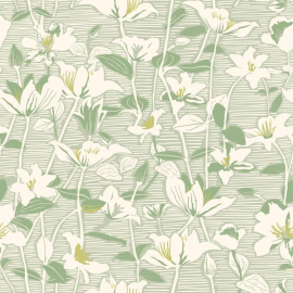 Hoopla Walls Lino Leaves Willow Mix Wallpaper - HWA1437W