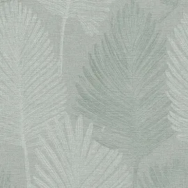 Galerie Horizon Palm Leaf Green Metallic Wallpaper - HZ62077