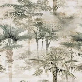 Galerie Horizon Palm Serenity Beige Wall Mural - HZ62086M