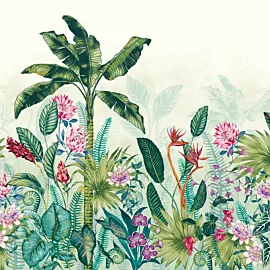 Ohpopsi Jangala Jungle Scene Pistachio Wall Mural - ICN50118M