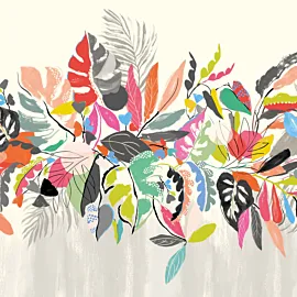Ohpopsi Abstract Tropic Noir Pop Wall Mural - ICN50122M