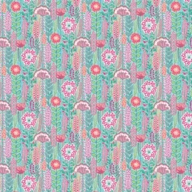 Ohpopsi Ichika Seedheads Raspberry Sky Wallpaper - IKA50129W