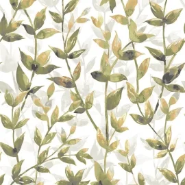 Ohpopsi Pomponette Leaf Earth/Amber Wallpaper - JRD50130W