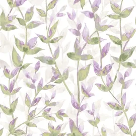 Ohpopsi Pomponette Leaf Heather/Asparagus Wallpaper - JRD50131W