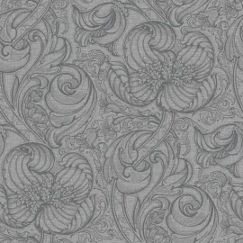 Galerie Down the Dilly Floral Silver/Grey Wallpaper - LB25114