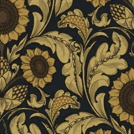 Galerie Sunnyside Up Floral Yellow/Blue Wallpaper - LB25147