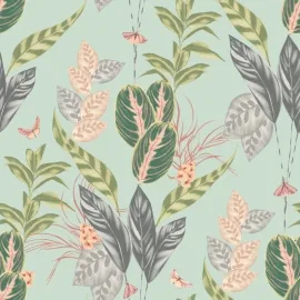 Ohpopsi Laid Bare Spirit Viridian Wallpaper - LBK50152W