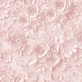 Muriva Origami Flowers Pink Wallpaper - M44603