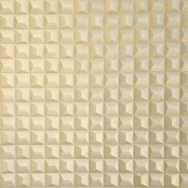Vymura Romero 3D Effect Geometric Gold Metallic Wallpaper - M95685