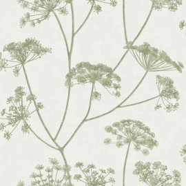 Vymura Mirella Floral Sprig Green Wallpaper - M95701