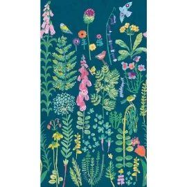 Grandeco Young Edition Painted Spring Teal Wall Mural - ML1902