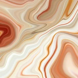 Origin Marbled Ink Cinnamon Wall Mural - MUR114