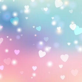 Origin Sweet Hearts Pastel Wall Mural - MUR163