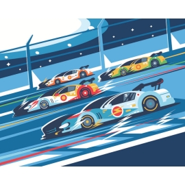 Origin Sports Cars Blue Wall Mural - MUR266