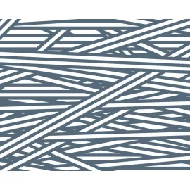 Origin Striped Cross Pattern Blue Wall Mural - MUR289