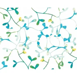 Origin Watercoloured Petals Blue Wall Mural - MUR298