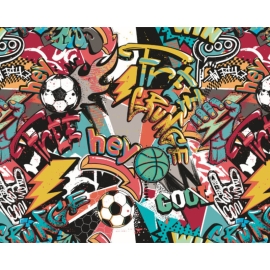 Origin Sports Graffiti Red Wall Mural - MUR328