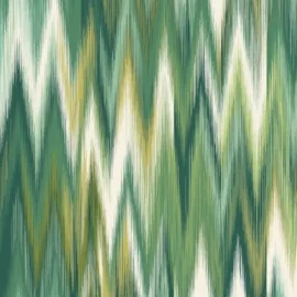 Origin Ikat Zig Zag Forest Green Wall Mural - MUR341