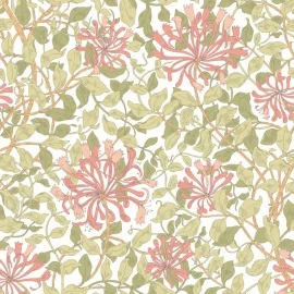 Origin Honeysuckle Soft Coral Wall Mural - MUR380