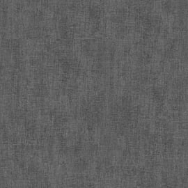 Muriva Darcy James Plain Linen Texture Black Wallpaper - 173535