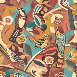 Ohpopsi Revive Forest Chorus Copperlight Wallpaper - REV50112W