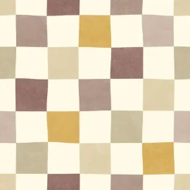 Ohpopsi Revive Disco Check Chocolate Mix Wallpaper - REV50132W