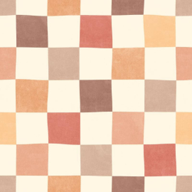 Ohpopsi Revive Disco Check Marmalade Mix Wallpaper - REV50133W