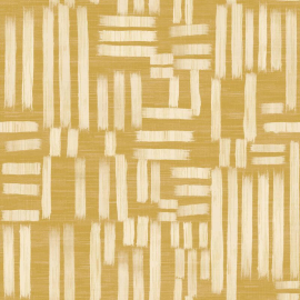 Ohpopsi Revive Interlace Ochre Wallpaper - REV50141W