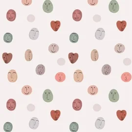 Grandeco Smileys Multicoloured Wall Mural - RB307