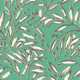 Ohpopsi Lorena Vine Emerald Wallpaper - RON50111W