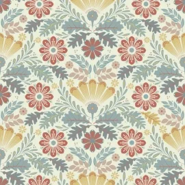 Galerie Sommarang 2 Klockrike Yellow/Red Multi Wallpaper - S24121