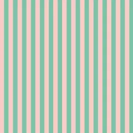 Ohpopsi Bloc Stripe Jade Blossom Wallpaper - STR50115W