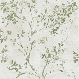 Galerie Welcome Home Rustic Blossom Green Wallpaper - WH30126