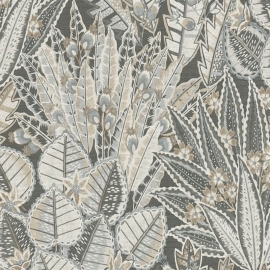 Galerie Welcome Home Bohemian Floral Grey Wallpaper - WH30142