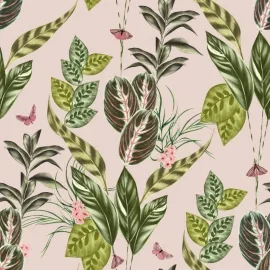 Ohpopsi Spirit Tropical Butterflies Powder Wallpaper - WLD53121W