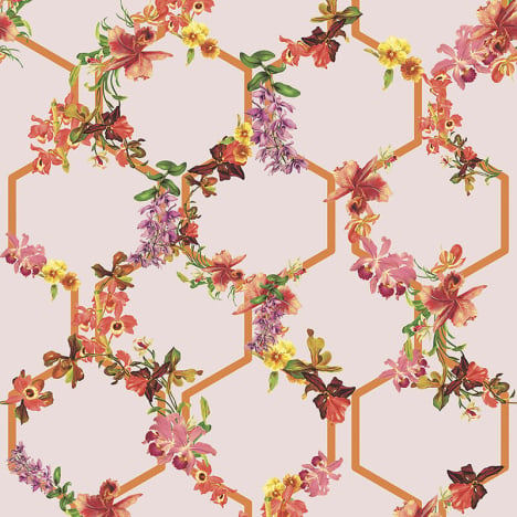 Ted Baker Fantasia Lost Garden Trelise Pink Wallpaper - 12646