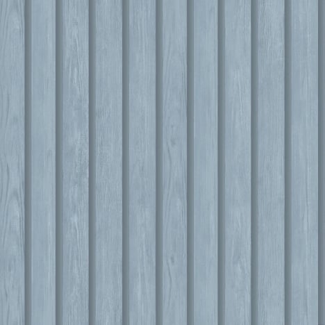 Holden Decor Wood Slat Blue Wallpaper - 13302