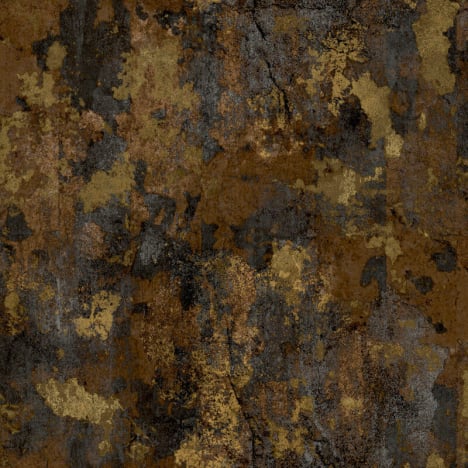 Galerie Italian Patina Texture Brown/Gold Metallic Wallpaper - 21179