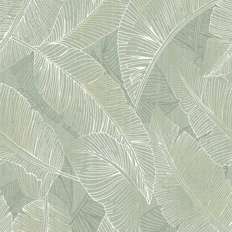 Belgravia Decor Anaya Leaf Green Wallpaper - 2140