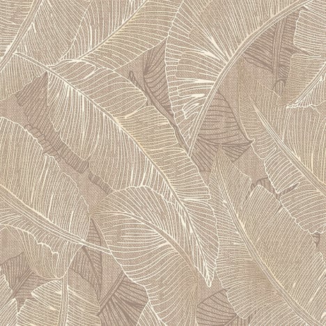 Belgravia Decor Anaya Leaf Taupe Wallpaper - 2143