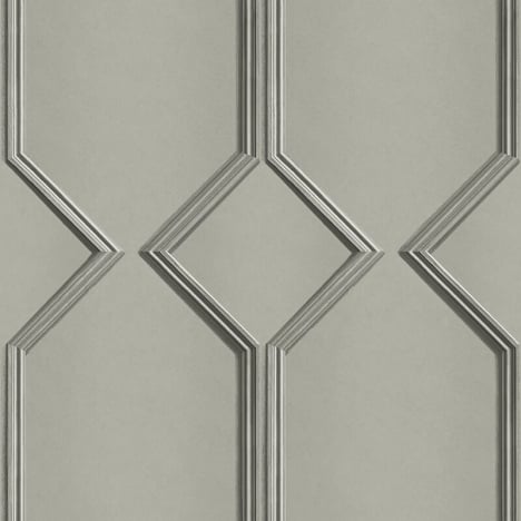 Belgravia Decor Alessia Panel Grey Satin Wallpaper - 215