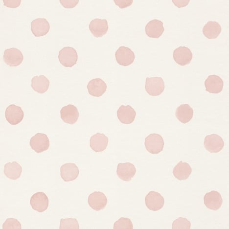 Rasch Bambino Soft Spot Pastel Pink Wallpaper - 252019