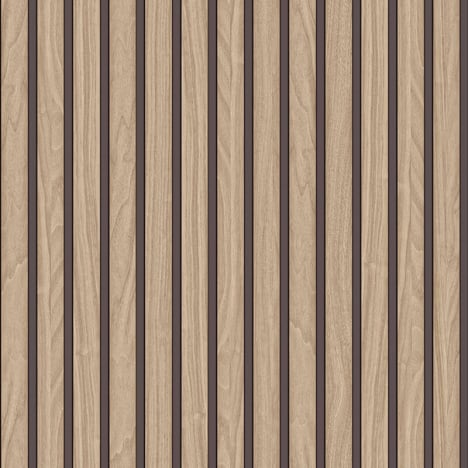 Belgravia Decor Wood Effect Slats Light Oak Wallpaper - 2921