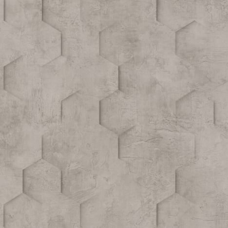 Galerie 3D Geometric Hexagon Brown Wallpaper - 34162