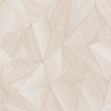 Daniel Hechter Abstract Wood Effect Beige/Cream Metallic Wallpaper - 36133-7